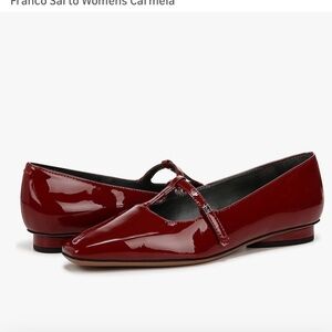 New Franco Sarto Women's Burgundy patent flats.